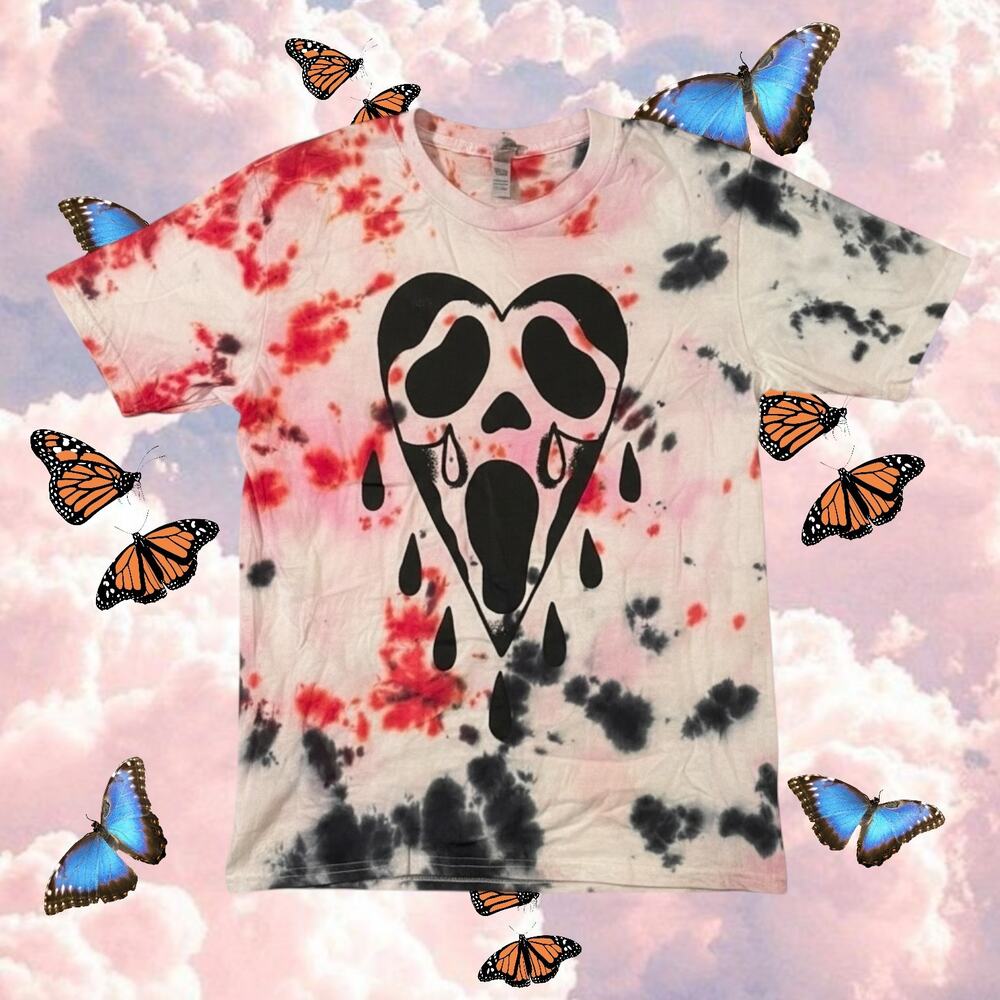 American Apparel Scream Tie Dye Tshirt